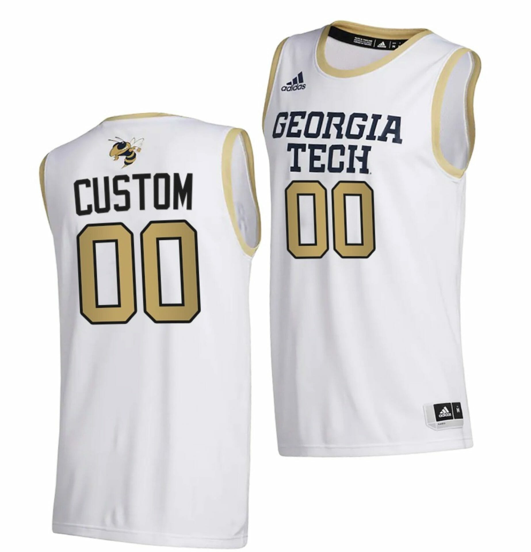 Custom Georgia Tech Yellow Jackets Jersey Name and Number College Basketball White 1 Custom Georgia Tech Yellow Jackets Jersey Name and Number College Basketball White