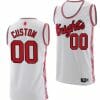 Custom Rutgers Scarlet Knights Jersey Name and Number College Basketball Retro White