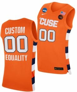 Custom Syracuse Orange Jersey Name and Number College BasketballMarch Madness Sweet 16 Equality Orange