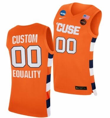 Custom Syracuse Orange Jersey Name and Number College BasketballMarch Madness Sweet 16 Equality Orange