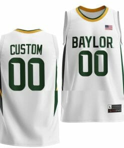 Custom Baylor Bears Jersey Name and Number College Basketball Home White