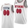 Custom Wyoming Cowboys Jersey Name and Number College Basketball White