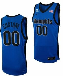 Custom Memphis Tigers Jersey Name and Number College Basketball Replica Blue
