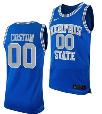 Custom Memphis Tigers Jersey Name and Number College Basketball Replica Royal