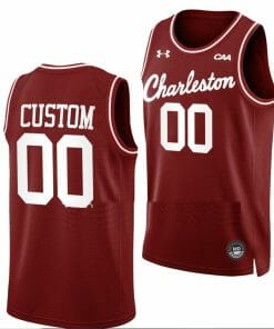 Custom Charleston Cougars Jersey Name and Number College Basketball Throwback Maroon