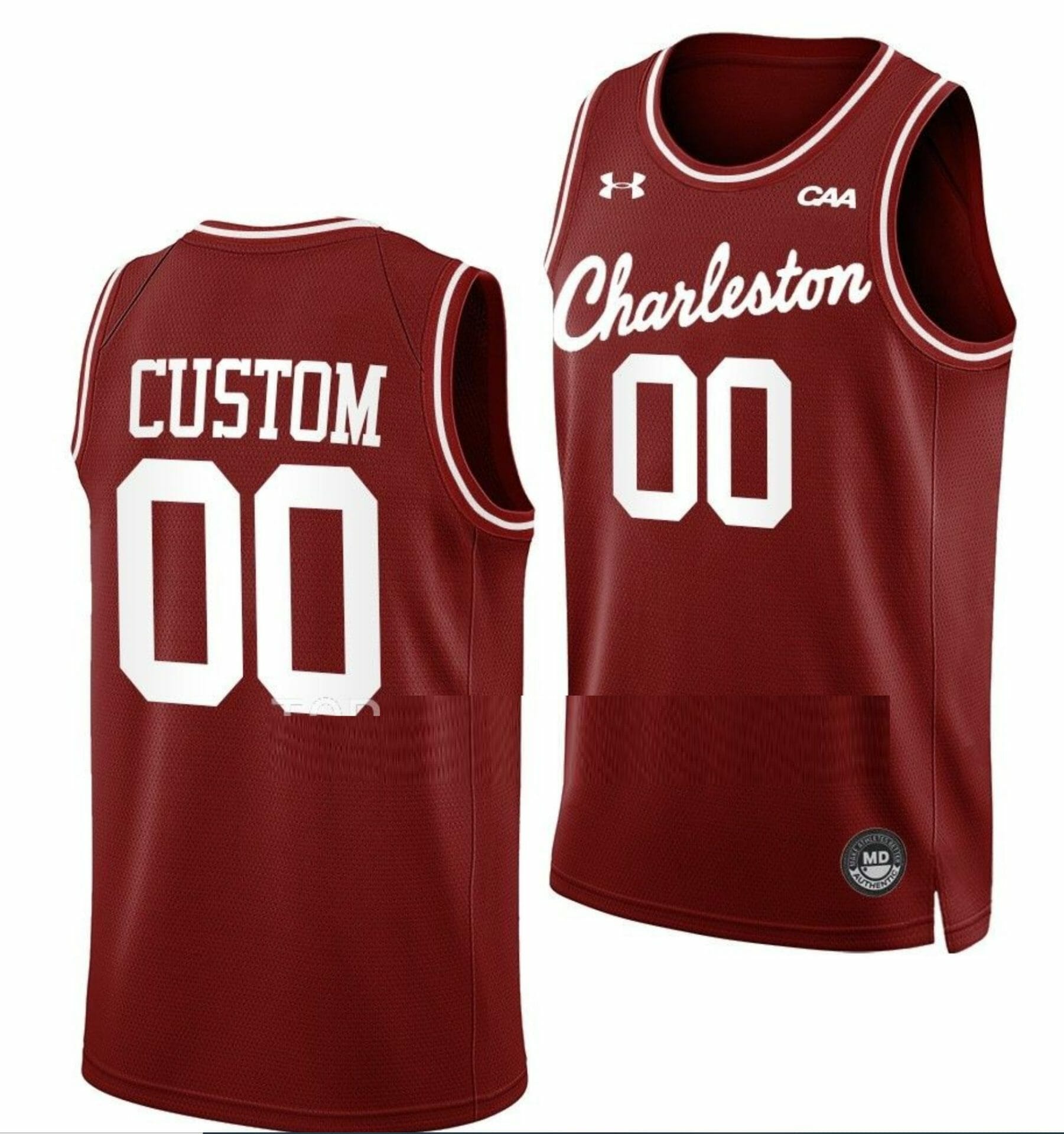 Custom Charleston Cougars Jersey Name and Number College Basketball Throwback Maroon 1 Custom Charleston Cougars Jersey Name and Number College Basketball Throwback Maroon