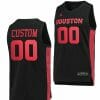 Custom Houston Cougars Jersey Name and Number College Basketball Black Commemorative Classic