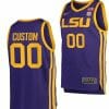 Custom LSU Tigers Jersey Name and Number College Basketball Replica SEC Purple