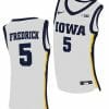 CJ Fredrick Jersey Iowa Hawkeyes College Basketball White #5