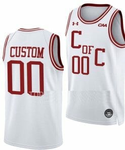 Custom Charleston Cougars Jersey Name and Number College Basketball White