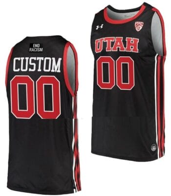 Custom Utah Utes Jersey Name and Number College Basketball Replica Black