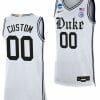 Custom Duke Blue Devils Jersey Name And Number NCAA March Madness College Basketball White