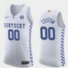 Custom Kentucky Wildcats Jersey Name and Number College Basketball White