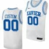 Custom Xavier Musketeers Jersey Name and Number College Basketball White Throwback 3 Custom Xavier Musketeers Jersey Name and Number College Basketball White Throwback