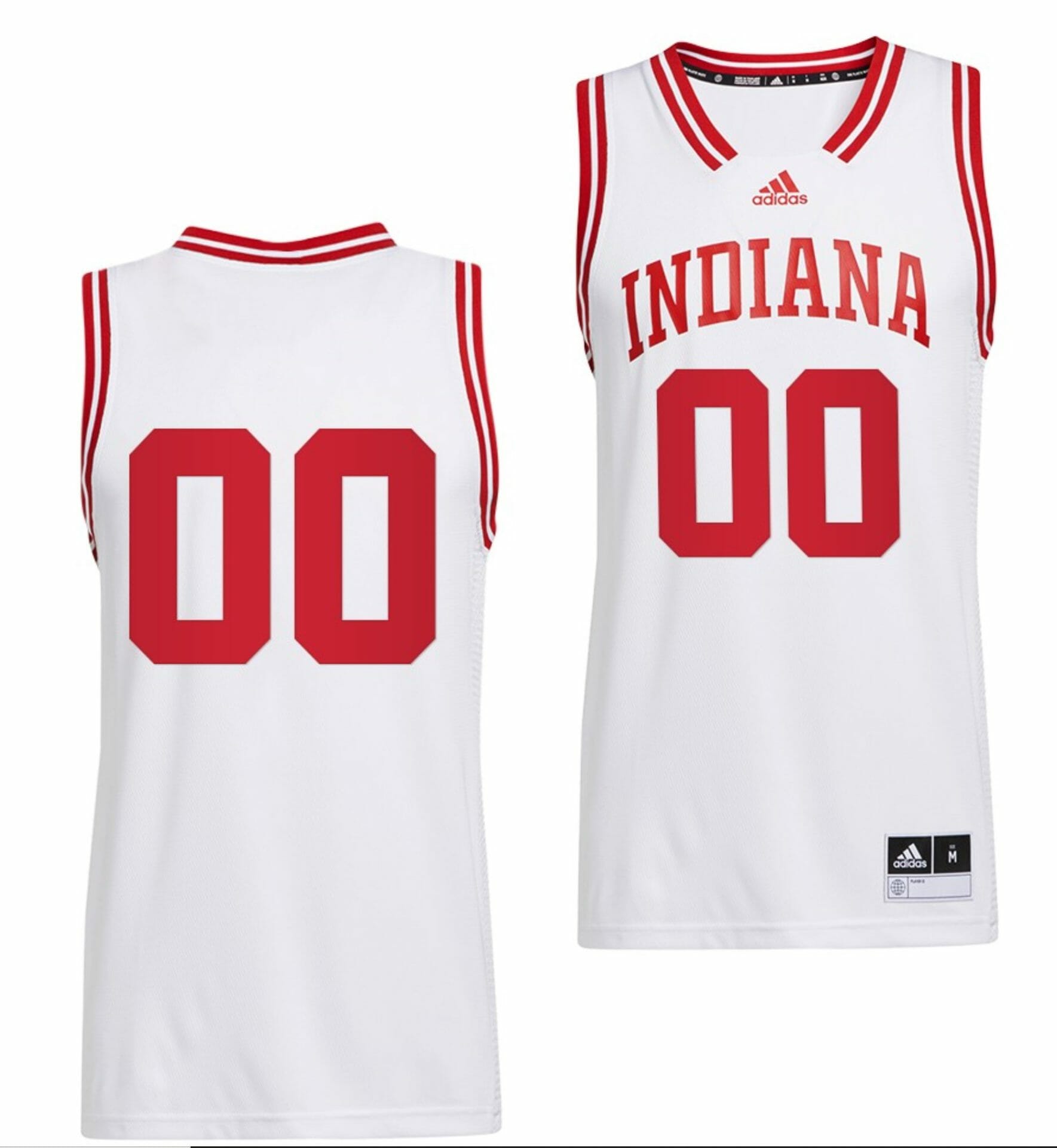 Custom Indiana Hoosiers Jersey Name and Number College Basketball Reverse Retro White 1 Custom Indiana Hoosiers Jersey Name and Number College Basketball Reverse Retro White