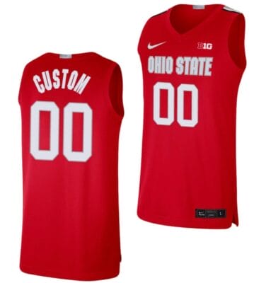 Custom Ohio State Buckeyes Jersey Name and Number College Basketball Limited Scarlet