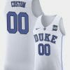 Custom Duke Blue Devils Jersey Name And Number Final-Four College Basketball White