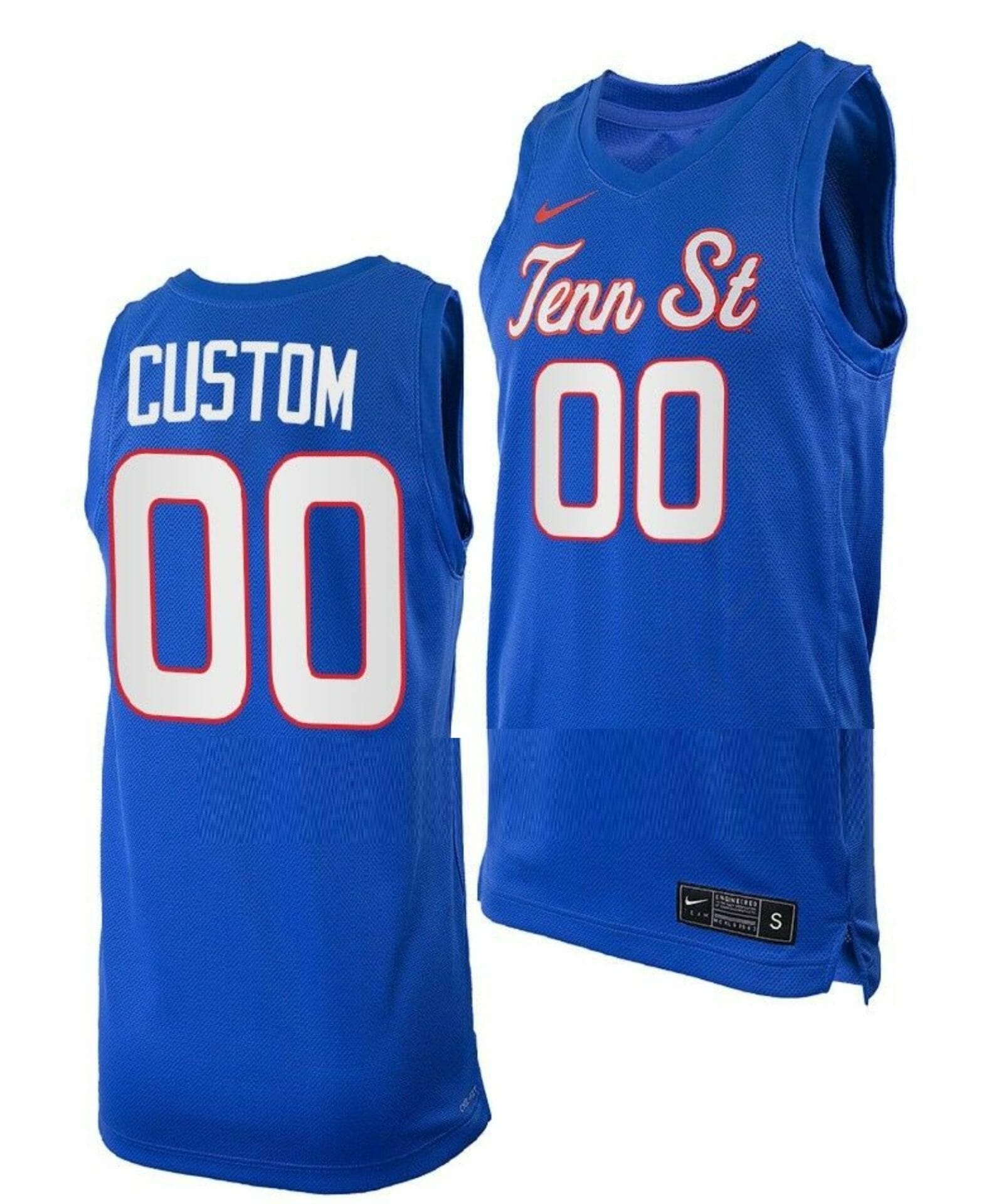 Custom Tennessee State Tigers Jersey Name and Number College Basketball Blue 1 Custom Tennessee State Tigers Jersey Name and Number College Basketball Blue