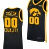 Custom Iowa Hawkeyes Jersey Name And Number College Basketball Equality Black Big Ten 3 Custom Iowa Hawkeyes Jersey Name And Number College Basketball Equality Black Big Ten