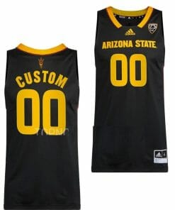 Custom Arizona State Sun Devils Jersey Name And Number College Basketball Swingman Black