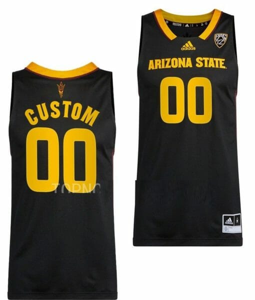 Custom Arizona State Sun Devils Jersey Name And Number College Basketball Swingman Black