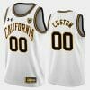 Custom California Golden Bears Jersey Name and Number College Basketball Throwback White