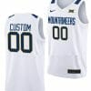 Custom West Virginia Jersey Name and Number College Basketball White Home