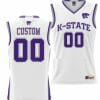 Custom Kansas State Wildcats Jersey Name and Number College Basketball NIL Pick-A-Player White 3 Custom Kansas State Wildcats Jersey Name and Number College Basketball NIL Pick-A-Player White