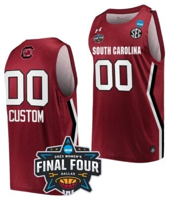 Custom South Carolina Gamecocks Jersey College Basketball 2023 NCAA Final Four Garnet 6 Custom South Carolina Gamecocks Jersey College Basketball 2023 NCAA Final Four Garnet