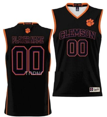 Custom Clemson Tigers Jersey Name and Number College Basketball NIL Pick-A-Player Black 6 Custom Clemson Tigers Jersey Name and Number College Basketball NIL Pick-A-Player Black