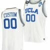 Custom UCLA Bruins Jersey Name and Number College Basketball 2021 March Madness Final Four White JRW