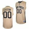 Custom Wake Forest Demon Deacons Jersey Name and Number College Basketball Retro Gold 2 Custom Wake Forest Demon Deacons Jersey Name and Number College Basketball Retro Gold