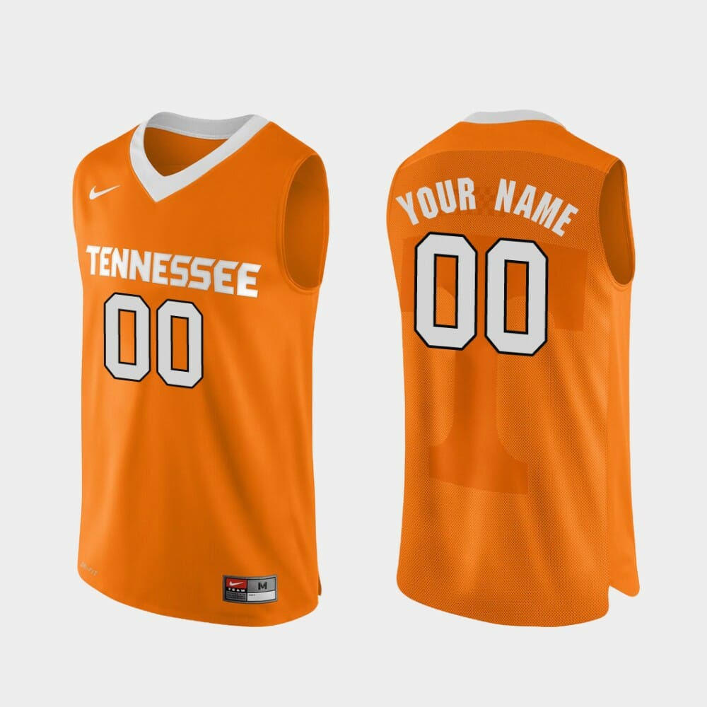 Custom Tennessee Vols Jersey Name and Number College Basketball Orange 1 Custom Tennessee Vols Jersey Name and Number College Basketball Orange