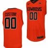 Custom OSU Cowboys Jersey Name and Number College Basketball Orange