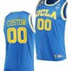 Custom UCLA Bruins Jersey Name and Number College Basketball 2021 March Madness PAC12 Blue Stand Together Honor John R. Wooden
