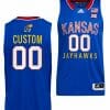Custom Kansas Jayhawks Jersey Name and Number College Basketball Throwback Royal