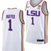 Cam Hayes Jersey LSU Tigers College Basketball Limited White #1