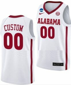Custom Alabama Jersey Name And Number 2023 NCAA March Madness College Basketball White