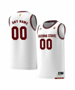Custom Arizona State Sun Devils Jersey College Basketball Name and Number White Retro