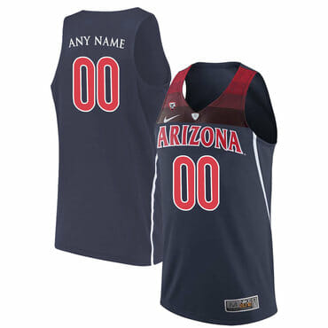 Custom Arizona Wildcats Basketball Jersey College Name and Number Navy 6 Custom Arizona Wildcats Jersey College Basketball Name and Number Navy