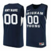 Custom BYU Cougars Jersey College Basketball Name and Number Elite Navy