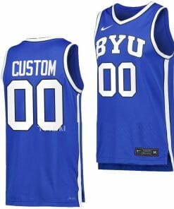 Custom BYU Cougars Jersey Name And Number College Basketball Royal