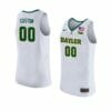Custom Baylor Bear Jersey Basketball College Name and Number White