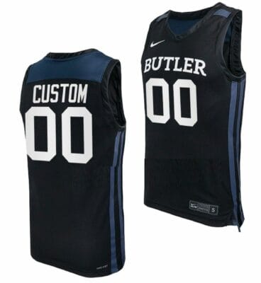 Custom Butler Bulldogs Jersey Name and Number College Basketball Black 6 Custom Butler Bulldogs Jersey Name and Number College Basketball Black