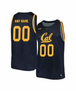 Custom California Golden Bears Jersey College Basketball Name and Number Navy