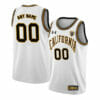 Custom California Golden Bears Jersey Basketball College Name and Number White 2 Custom California Golden Bears Jersey College Basketball Name and Number White