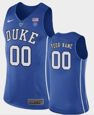 Custom Duke Blue Devils Jersey Name And Number Performace College Basketball Royal 6 Custom Duke Blue Devils Jersey Name And Number Performace College Basketball Royal