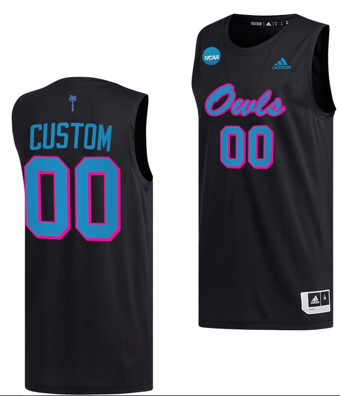 Custom FAU Owls Jersey Name And Number Basketball 2023 NCAA March Madness Black 1 Custom FAU Owls Jersey Name And Number Basketball 2023 NCAA March Madness Black