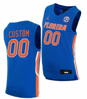 Custom Florida Gators Jersey Name and Number College Basketball Royal 6 Custom Florida Gators Jersey Name and Number College Basketball Royal