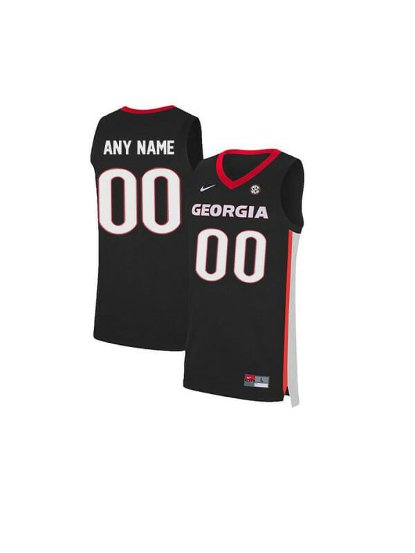 Custom Georgia Bulldogs Jersey College Basketball Name and Number Elite Black 6 Custom Georgia Bulldogs Jersey College Basketball Name and Number Elite Black